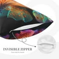thumbnail image 3 of Daiia Bioluminescent Underwater Flower Bedding Waterproof Pillow Protector Zippered Queen – Bed Bug Proof Pillow Encasement-14"x20", 3 of 6