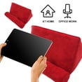 thumbnail image 2 of Yiaieng Tablet Pillow Stand, Cushion Tablet Stand & Holder, Universal Phone and Pad Holder for Lap, Knee, Sofa and Bed (Red), 2 of 8