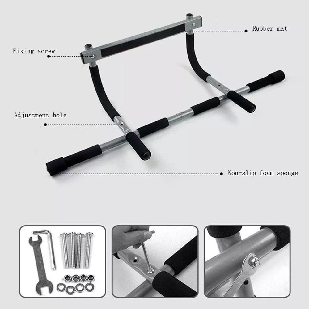 Doorway Pull Up/Chin Up Bar, Heavy Duty Upper Body Workout Bar Fitness Tools for Home Gym