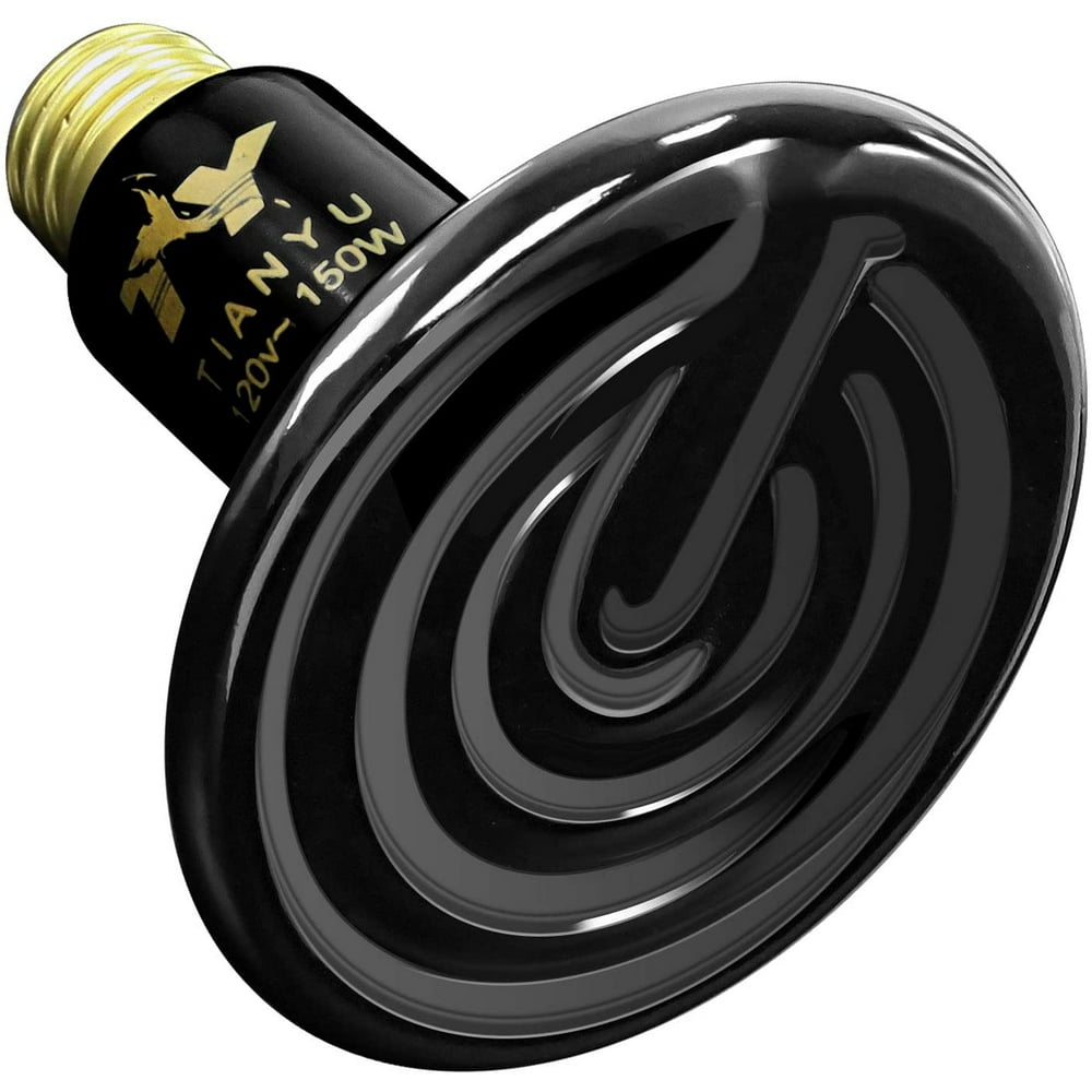 Simple Deluxe 150 Watts Ceramic Heat Emitter Reptile Heat Lamp Bulb No