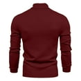 thumbnail image 4 of USNSM Turtleneck Long Sleeve Pullover Sweater for Men Casual Thermal Base Shirt Solid Color Slim Fit Jumper Tops Wine M, 4 of 4