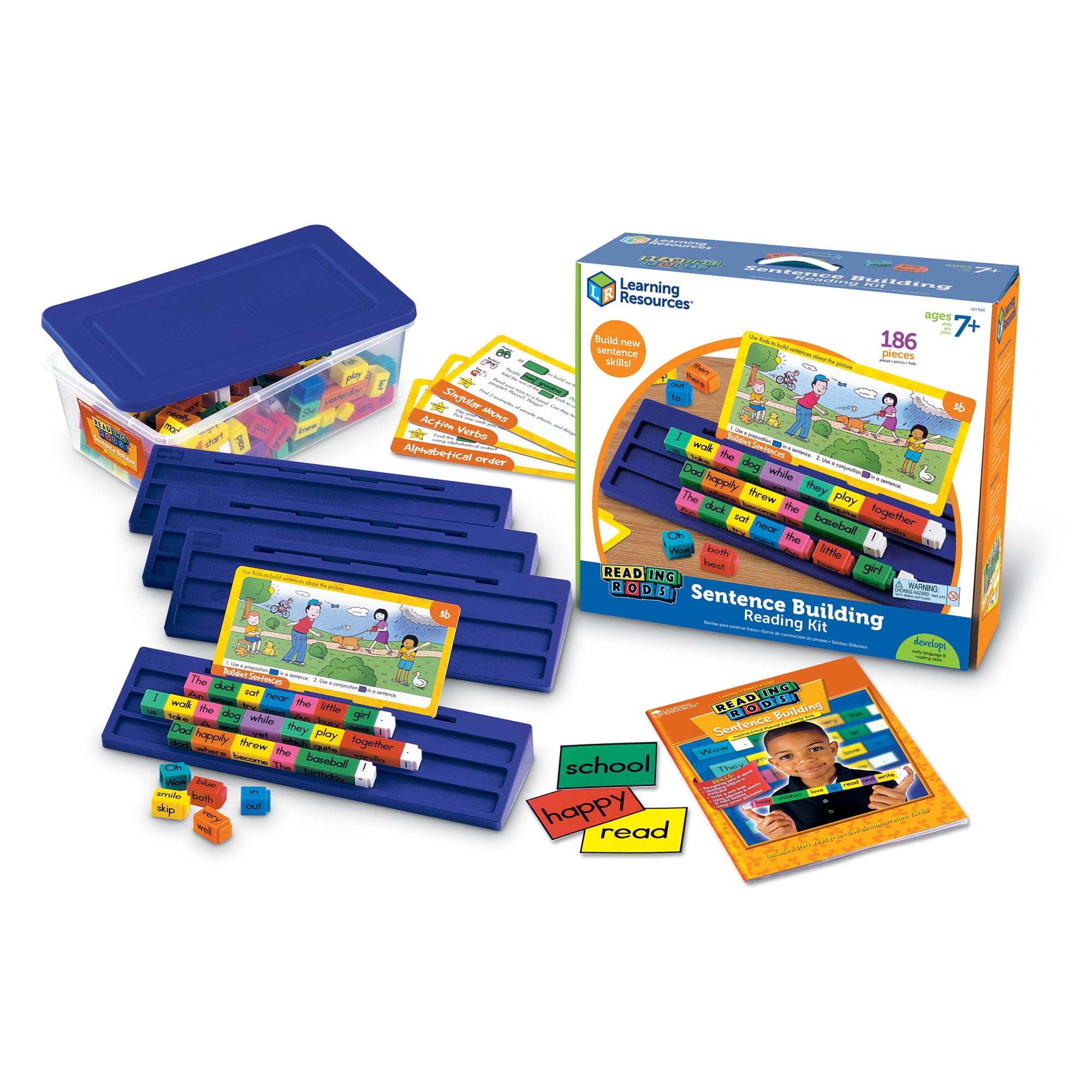 Learning Resources Reading Rods Sentence Building Kit