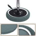 thumbnail image 3 of 2 Pack Round Bar Stool Covers Dia.11"-16", Non-slip Round Seat Cushions for Chairs Stool Slipcovers Green, 3 of 6
