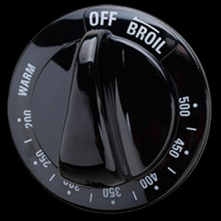 Wb03k10185 For Ge Range Oven Thermostat Knob Black Ps952177