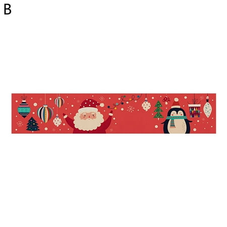 

SONGBIRDTH Christmas Table Cloth Decorative Beautifully Useful Rustic Farmhouse Santa Claus Table Cloth