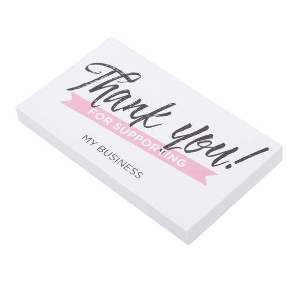 150Pcs Thank You Card With Clear Letters, Pretty Designs, 9 X 5.4cm, Premium Coated Paper, Applicable For Wedding, Graduation, Thanksgiving