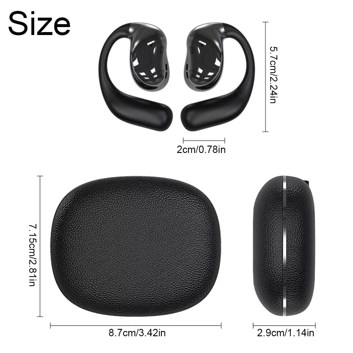 EFOTIML Language Translator Earbuds Real Time, 2025 Upgraded 144 Languages Real Time Translator Earbuds, Translation Headphones Wireless Bluetooth, Ai Translating Headphones APP Translation (Black