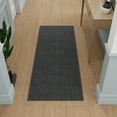 thumbnail image 5 of Ottomanson Hallway Runner Rug 1'10" x 9' Non-Slip Stain-Resistant Custom Size Carpet for Kitchen, Black, 5 of 13