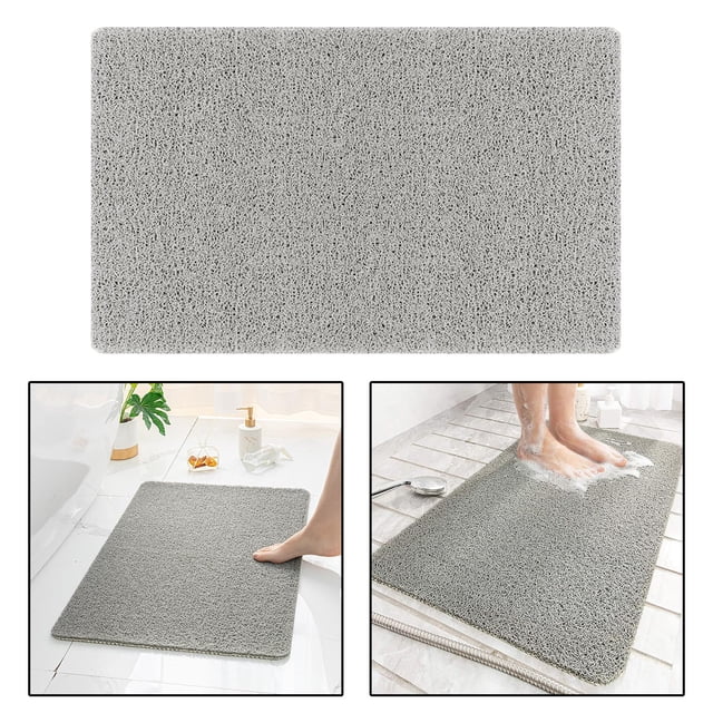 Alfombril de baño Alfombras de baño Juegos de alfombrils Alfombra de de secado rápido Alfombril de baño de lufa de para de Gris 50x80cm Baoblaze Alfombra de piso