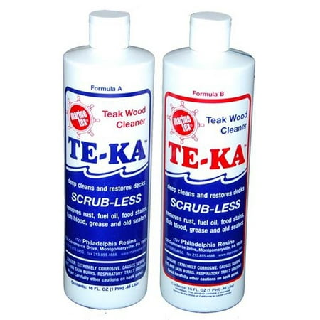 TRAV TEKA TEAK CLEAN 2 QT KIT (Best Way To Clean Teak)