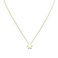 thumbnail image 2 of Naierhg Necklace Simple Anti-rust Women Five Point Star Shape Clavicle Chain for Dating Golden, 2 of 8
