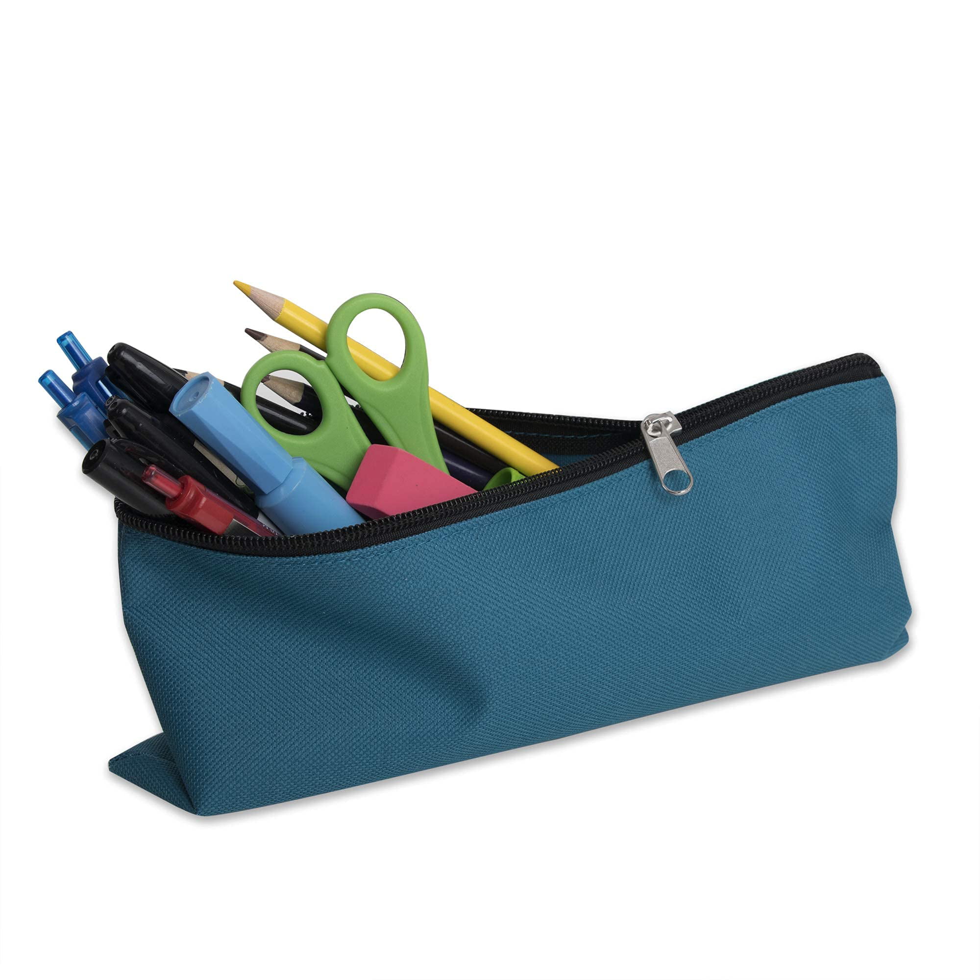 Classic Traditional Cloth Pencil Cases in Bulk, in Solid Colors