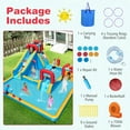 thumbnail image 4 of Costway Inflatable Water Park with Climbing Wall Boxing Post Basketball Rim 750W Blower, 4 of 9