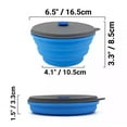thumbnail image 5 of Mr. Peanut's 30oz Collapsible Silicone Camping Bowl with Lid & Foldable Fork, 5 of 9