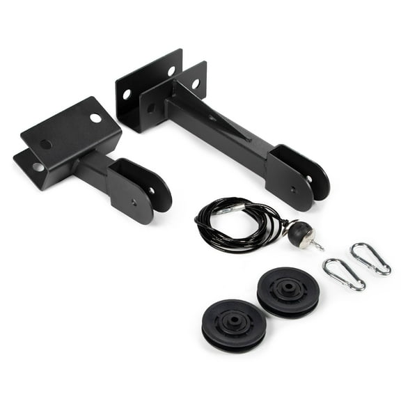 Titan Fitness T-3 Series Tricep and Lat Pulley System, Rated 440 LB, 118" Cable Rack-Mounted Pulley System