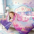 thumbnail image 4 of Manfei Salamander Pattern 7 Pieces Full Size Bedding Sets,Adorable Axolotl Full Size Bed in a Bag,Polkadot Reversible, 4 of 7