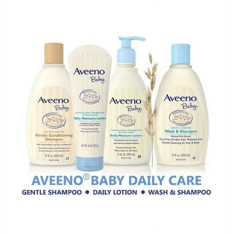 Aveeno Baby Daily Moisture Lotion with Pump, 24Hr Protection