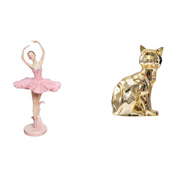 Figura De Gato Bailarina, Escultura De Resina Para Niña, Regalo De Cumpleaños, Recuerdo Novedoso, Arte Decorativo, Adorno Artesanal Para Oficina, Sala De Estudio, Estantería, Chimenea.