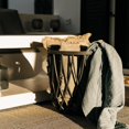 thumbnail image 5 of Timballa Storage Basket Table - Round Coffee Table, Side Table, End Table with Bamboo Lid, for Living Room, Bedroom, Patio & Balcony Decor, 5 of 5