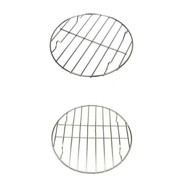 Juego de 2 Parrillas Para Barbacoa Sunnimix Acero Inoxidable 20cm 25cm