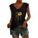 thumbnail image 1 of Camisas con estampado informal con estilo para mujer, camisetas holgadas de manga corta de talla grande, blusa con cuello en V OAVQHLG3B Store lin121212, 1 of 5