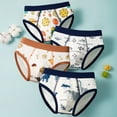 thumbnail image 2 of Gunia Kids Toddler Baby Boys Boxer Briefs 4Pcs Underwear Cute Cartoon Shorts Pants Cotton Trunks Underpants Breathable, 3-4 Years, 2 of 4
