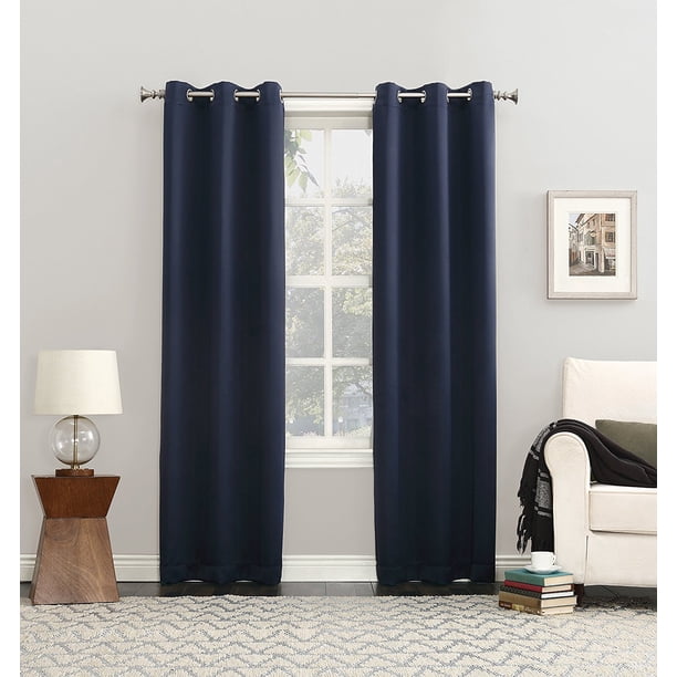 Easton Blackout Energy Efficient Curtain Panel, 40" x 84", Blackberry