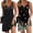 Gp6, variant on Tank Nightgowns for Women 2 Pack Sexy Night Gown Sleeveless Sleepwear Soft Sleep Dress Button Sleepshirt Black/Floral Black X-Large