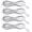 6.56FT, variant on T5 T8 Tube Light Extension Cords 4.9FT, Female to Female Double end 3 Pin LED Tube Connector , Power Extension Wire for LED Integrated Single Fixture, Garage Light, White, Pack of 4