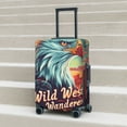thumbnail image 2 of Lsque Western Style Bald Eagle Printed Luggage Cover, Travel Luggage Protector,Scratch and Dirt Resistant, Fits 18-32 Inch Luggage - X-Large, 2 of 9