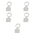 thumbnail image 2 of Sonducket Small Mini House Shaped Pendant Keychain Holder Festival Home Gifts Key Decoration Portable Car Metal Keyrings for Kids Type1 NO1, 2 of 6