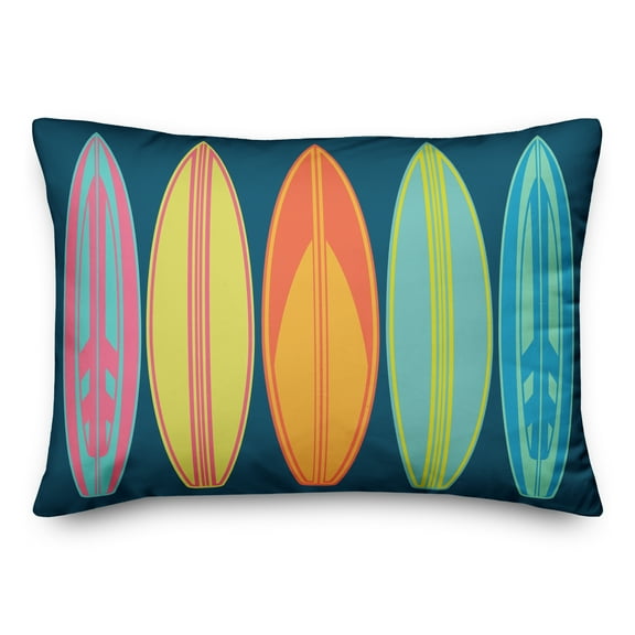 Creative Products Surf Board Pattern 14x20 Indoor / Outdoor Pillow