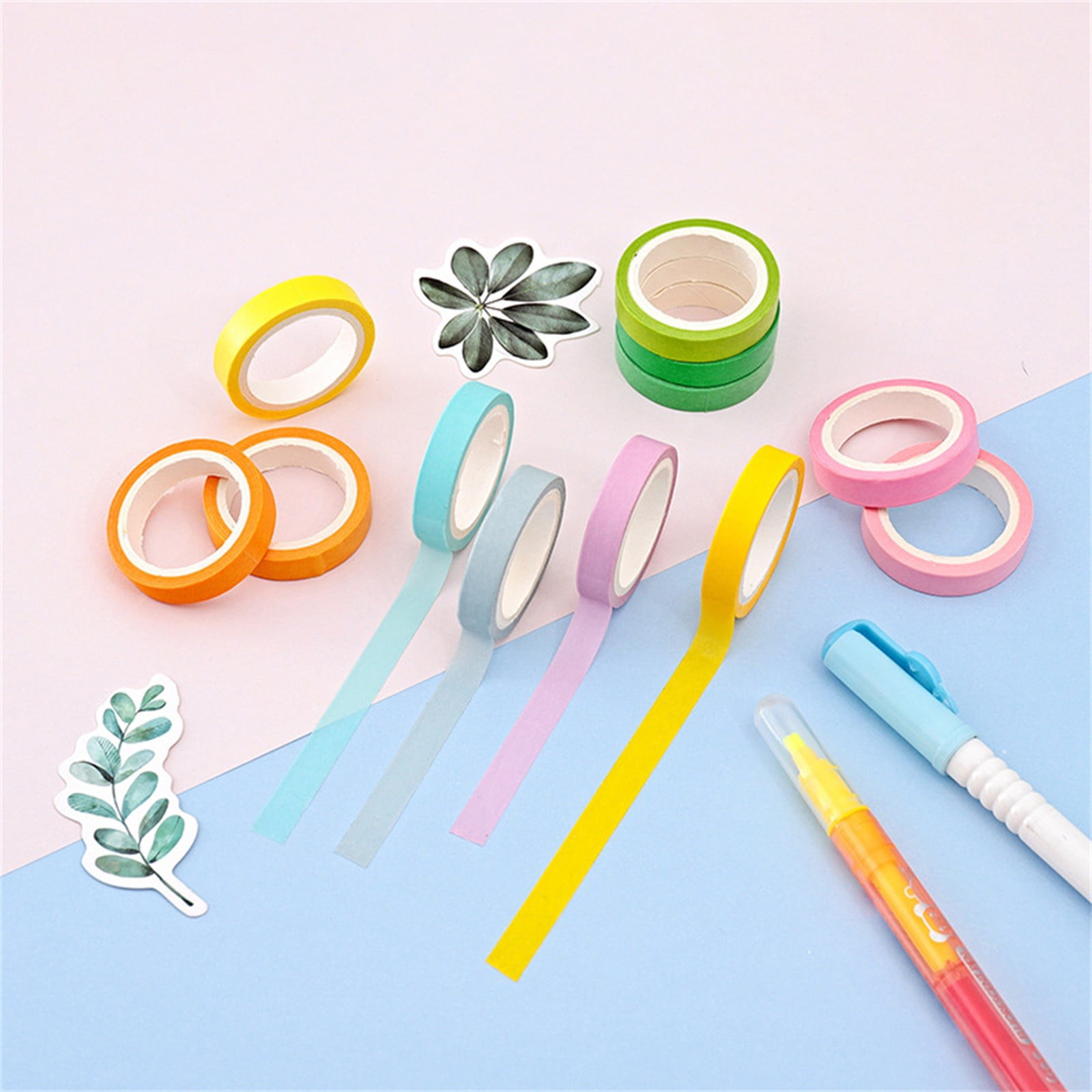 Huaai Office&Craft&Stationery Color Tape Adhesive of Multi-Color Various Suitable Colors Craft for Children's Office & Stationery Multicolor, Size