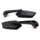 thumbnail image 3 of Sidaley Paquete de 2 espejos para motocicleta, hermosas líneas, vista trasera, plegable, ajuste libre, vista amplia, resistencia a la corrosión, Accesorios para motos Sidaley VI002061-00B, 3 of 6
