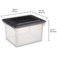 thumbnail image 2 of Sterilite File Box, Clear Bankers Box, Organizer Storage Tote w/ Lid (8 Pack), 2 of 12