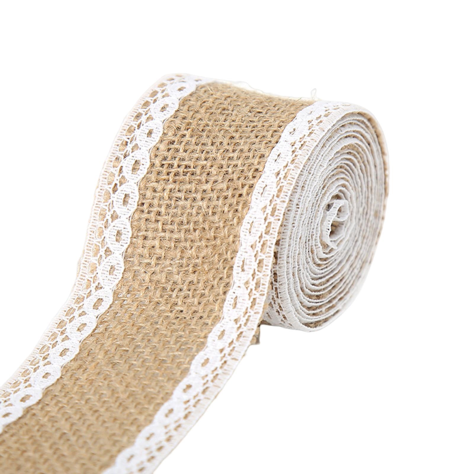 Lace Rool FaLX Handmade Retro - Clear Texture Burlap Lace Roll - Natural White ...