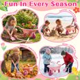thumbnail image 4 of JoyStone Kids Gardening Tool Set with Wheelbarrow and Watering Can, 16-Piece Set with Wooden-Handle Tools, Pink, Ages 3-6, 4 of 12