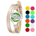 thumbnail image 2 of mEssentials Happy Frog Essential Oil Diffuser Bracelet, Stainless Steel Aromatherapy Locket, Leather Band with 12 Color Pads, Womens Jewelry Gift Set, 2 of 2
