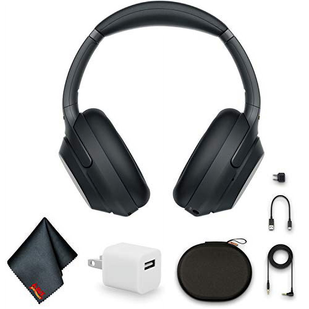 Sony WH-1000XM3 Wireless Noise-Canceling Over-Ear Headphones (Black) Bundle  +USB