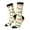 3 Black, variant on Dachshund Dog Pattern Sport Socks for Women and Men Crew Socks Sporty Calf Socks Casual Socks