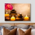 thumbnail image 3 of Canvas Prints Wall Art - Spa Still Life with Aromatic Candles and Zen Stones | Modern Wall Decor/Home Decoration Stretched Gallery Canvas Wrap Giclee Print &amp; Ready to Hang - 12" x 18", 3 of 5