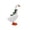 Green, variant on Christmas Resin Goose Figurine, 11.6in Holiday Tabletop Ornament, Festive Goose Statue for Mantel, Shelf, Entry Table, Party Centerpiece and Warm Cozy Seasonal Home Decoration, Green