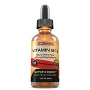 Extra Strength 6000mcg Vitamin B12 Sublingual Liquid Drops - Methylcobalamin, VIT B 12 Supports Energy, Max Absorption, 60 Servings, Non-GMO, Vegan Friendly, Manufactured in The USA