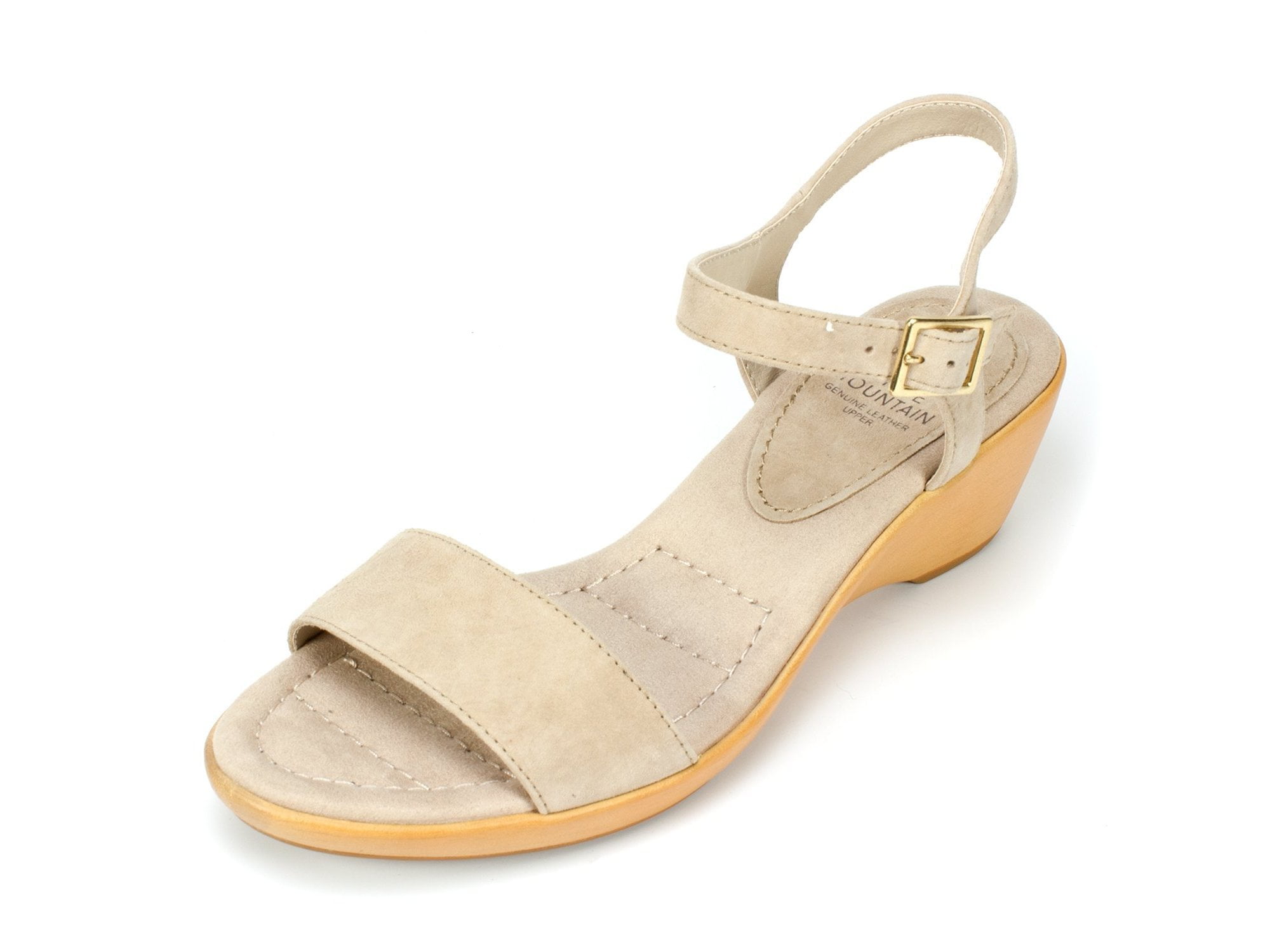 White Mountain White Mountain Womens CORKY Leather Open Toe Casual