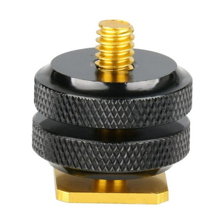 Image of Yucurem 1/4in Dual Nuts Tripod Mounting Screw for Camera Flash Hot Shoe Adapter