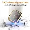 thumbnail image 5 of Plating TPU Full Screen Protector Cover For Apple Watch Series 4 5 6 SE 40mm 44mm Ultra-thin Frame All-Around Protect Case, 5 of 6