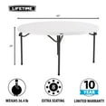 thumbnail image 4 of Lifetime (15) 60 in. White Round Tables and Cart Combo - 80441, 4 of 9