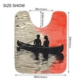 thumbnail image 5 of Yayeee Bath Rug for Bathroom Floor Non Slip Rectangle Fluffy Soft Absorbent Mat, 16"x24", Illusionary Boat, 5 of 7