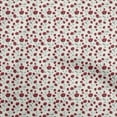 thumbnail image 1 of oneOone Cotton Poplin Red Fabric Florals Craft Projects Decor Fabric Printed By The Yard 42 Inch Wide, 1 of 4