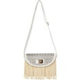 thumbnail image 4 of Women's Cute Compact Fringe Purse Shoulder Bag (Fits Cell Phones up to 6.25In x 3.1In), 4 of 6